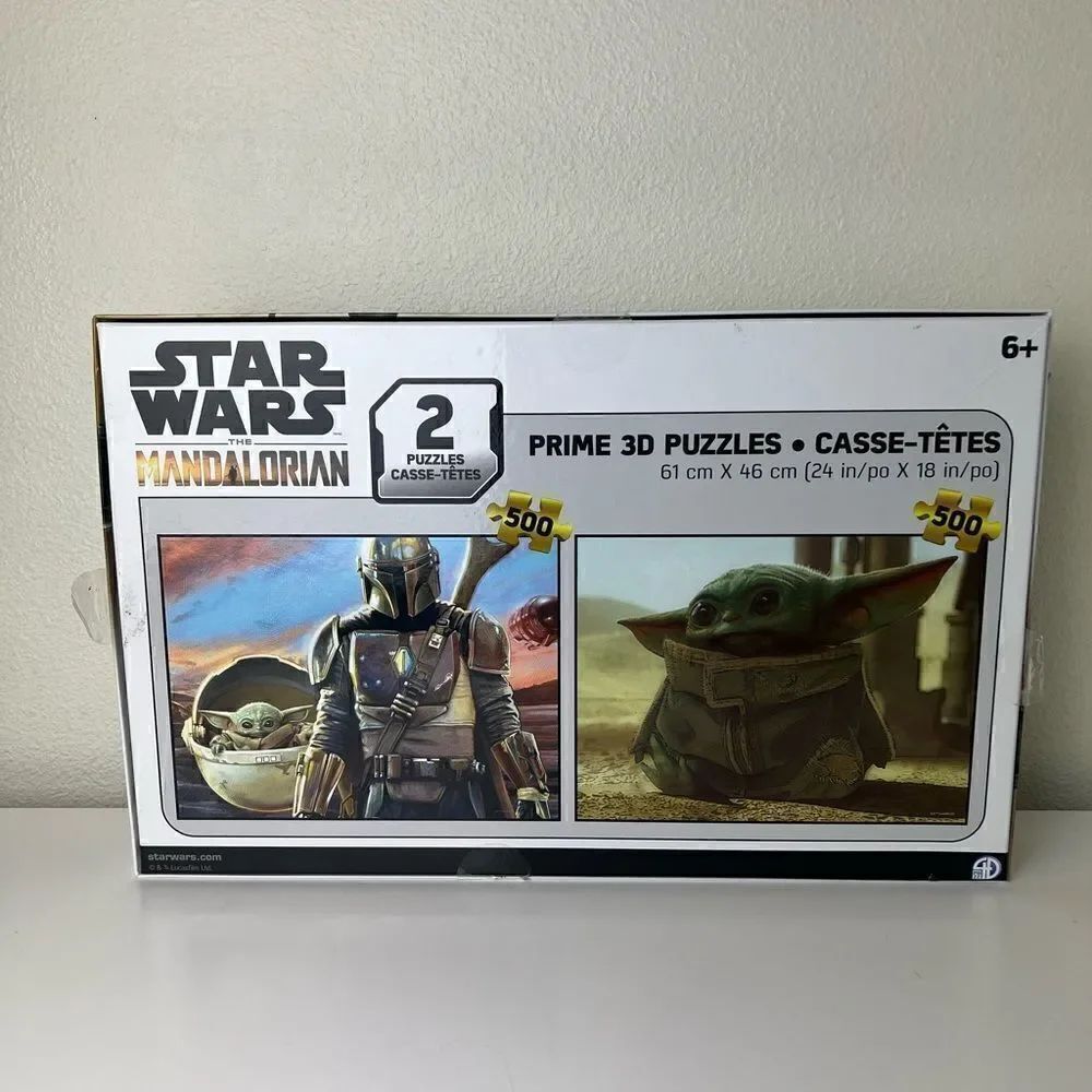 Star Wars The Mandalorian Prime 3D Puzzles Two Pack 500pc